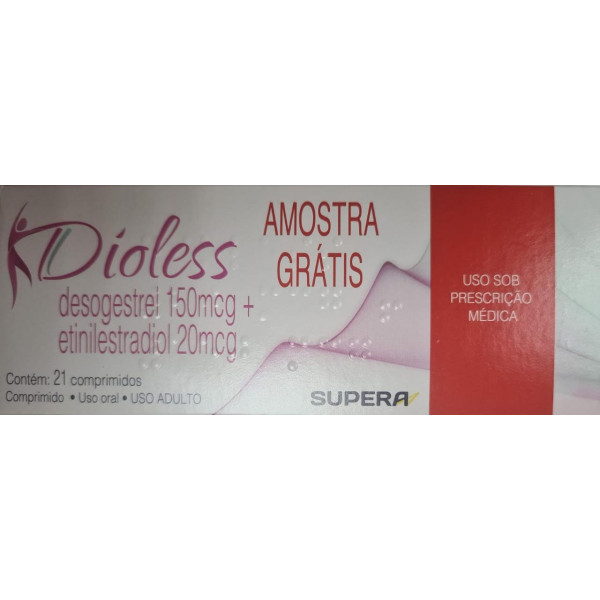 Dioless - Desogestrel 150mcg + Etinilestradiol 20mcg - 21 Comprimidos